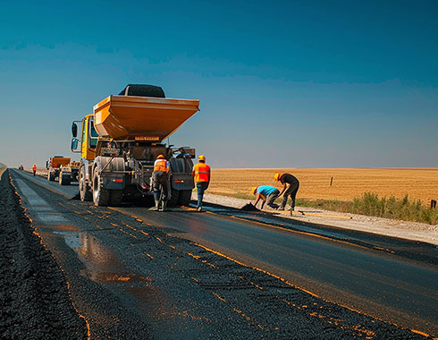 Widening and strengthening work in two lanes of Daulatpur-Nanouta-Mangalore Road (State Road No. 167)